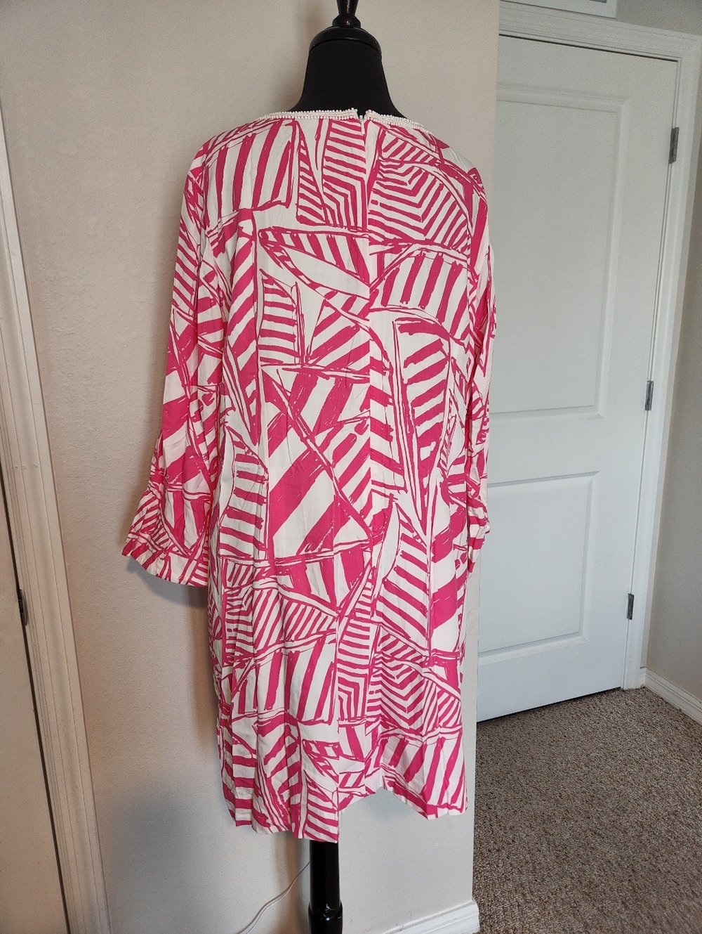 Lilly Pulitzer Pink and White Printed Tunic Dress - Picture 5 of 15